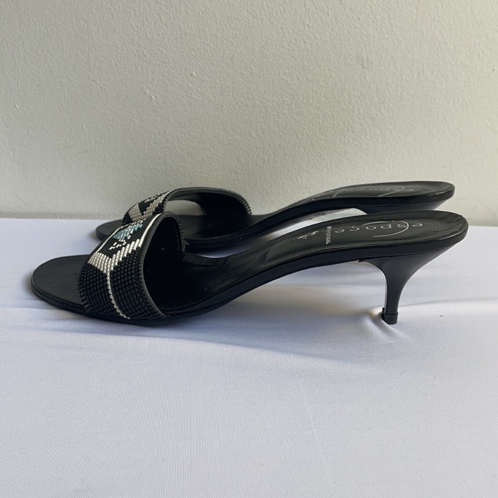 Vintage Y2K Black Espace Heels 2” Size 9.5